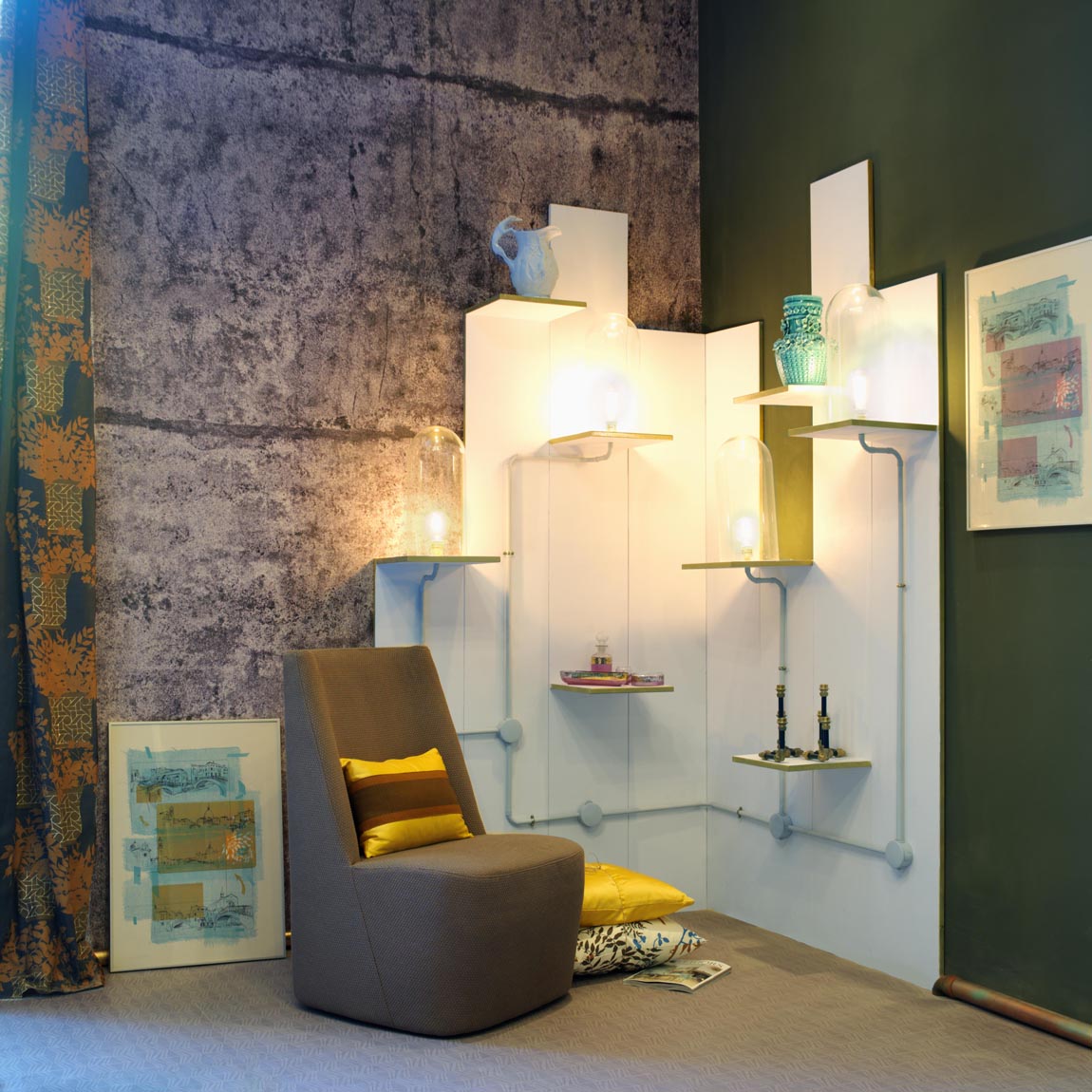 Artefactum, salón ecléctico, "Diseño por un tubo" en Casa Decor 2012
