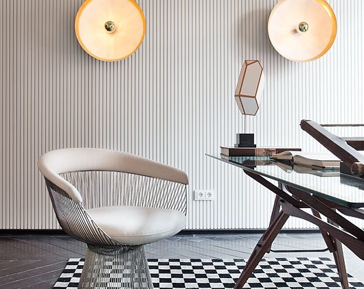 Despacho de inspiración art déco, con materiales excelentes y diseños únicos