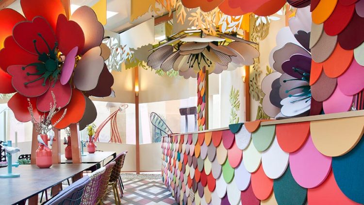 Patio interior proyectado por Izaskun Chinchilla en Casa Decor 2019