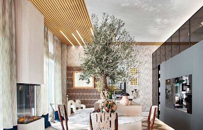 Cocina Comedor espacio Moretti