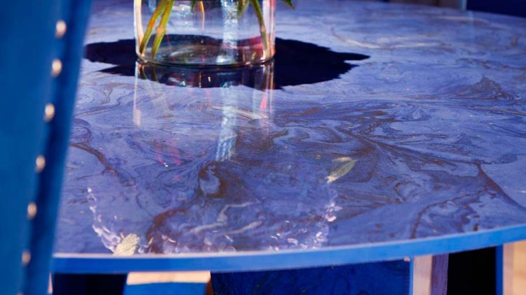 Piedras sinterizadas, porcelánicos, cerámica y mosaicos en Casa Decor 2021