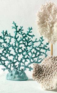 Figuras decorativas con forma de coral
