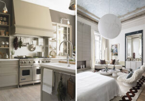 Espacios ganadores del Premio del Público de Casa Decor: cocina de 2013 y suite italiana de 2026.