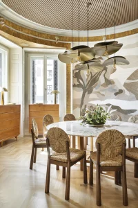 Revestimiento mural Arte aplicado en el Espacio Maisons du Monde diseñado por Raúl Martins en Casa Decor.