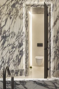 Superficies cerámicas Sapienstone en el Espacio Iris Ceramica Group diseñado por Jaime Beriestain en Casa Decor.