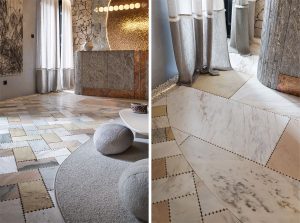 Premio al Mejor Diseño Original de Profesional: Suelo "Sunset Biscuit", diseñado por U Interior Design para el Espacio "Ibiza’s Soul" de Piedra de Ibiza
