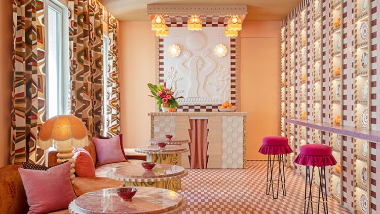 Bistró colorido inspirado en México diseñado por Miriam Alía en Casa Decor