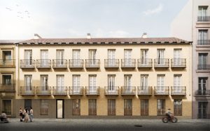 Edificio de apartamentos turísticos en Málaga rehabilitado con criterios de diseño y puesta en valor arquitectónica
