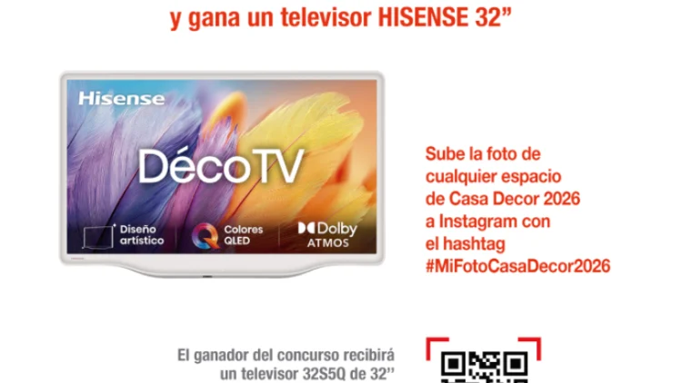 Concurso #MiFotoCasaDecor2026: Gana un televisor de Hisense