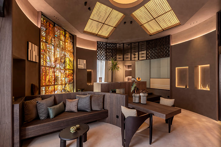 Espacio DEmark Thailand por Trimode Studio. Foto: Lupe Clemente