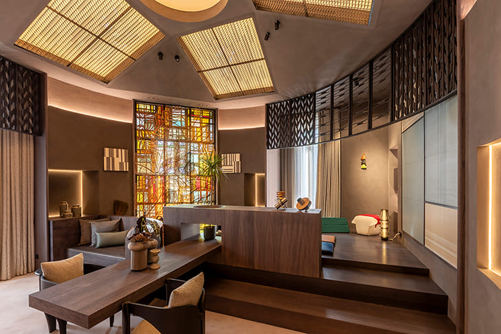 Espacio DEmark Thailand por Trimode Studio. Foto: Lupe Clemente