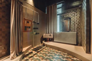 Introspectio Suite de Nais con módulo lavabo diseñado por Estudio Querencia en Casa Decor 2026
