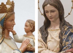 Virgen Blanca de Toledo e Inmaculada Concepción realizadas por Talleres Granda