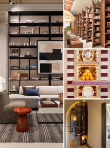 Selección de librerías y estanterías diseñadas a medida para Casa Decor